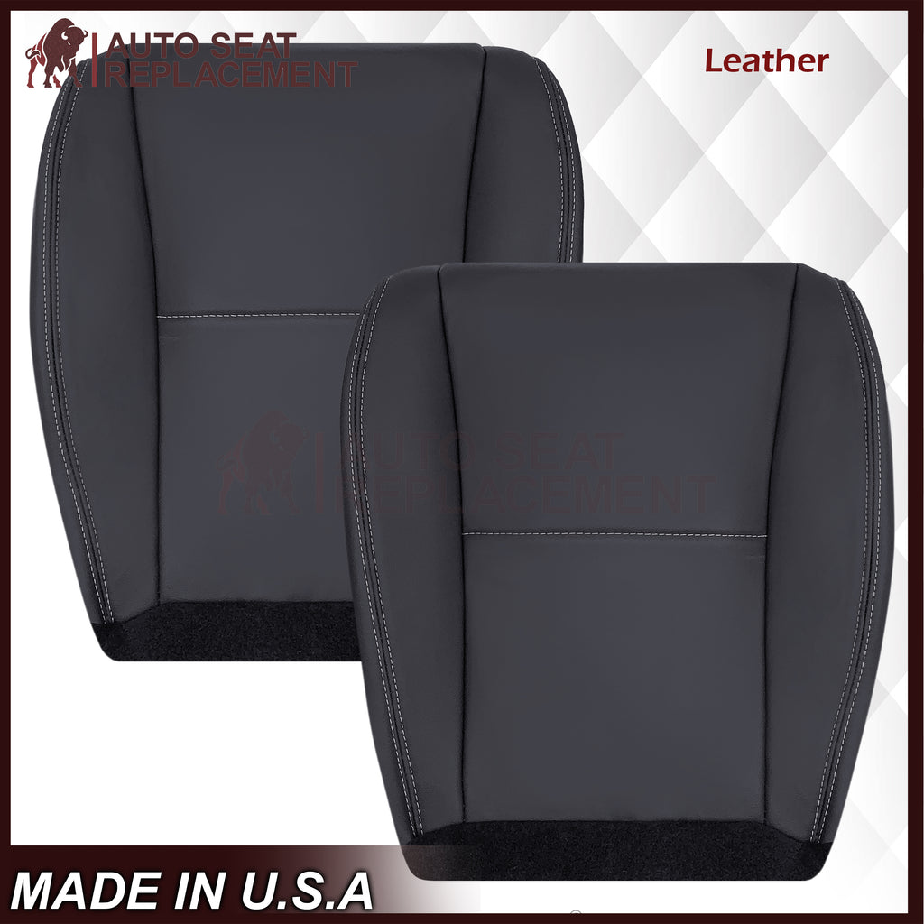 Description: 2013-2015 Subaru XV Crosstrek Driver or Passenger Side Bottom Replacement Black Non-Perforated Seat Covers
