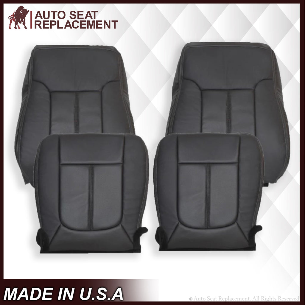 2011-2016 Ford F-250 F-350 F-450 Lariat Seat Cover Replacement in Black: Choose From Variants