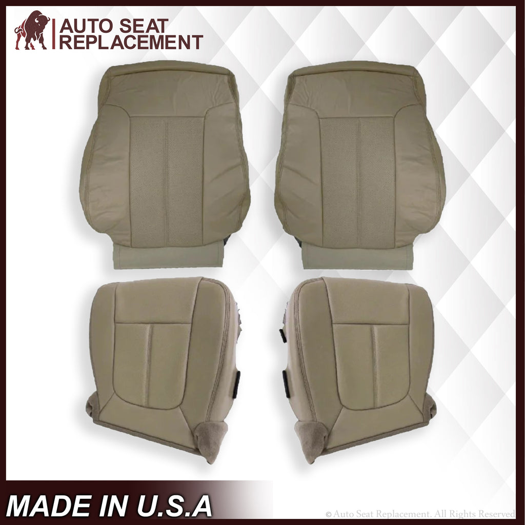 2011-2016 Ford F-250 F-350 F-450 Lariat Seat Cover Replacement in Adobe Tan: Choose From Variants