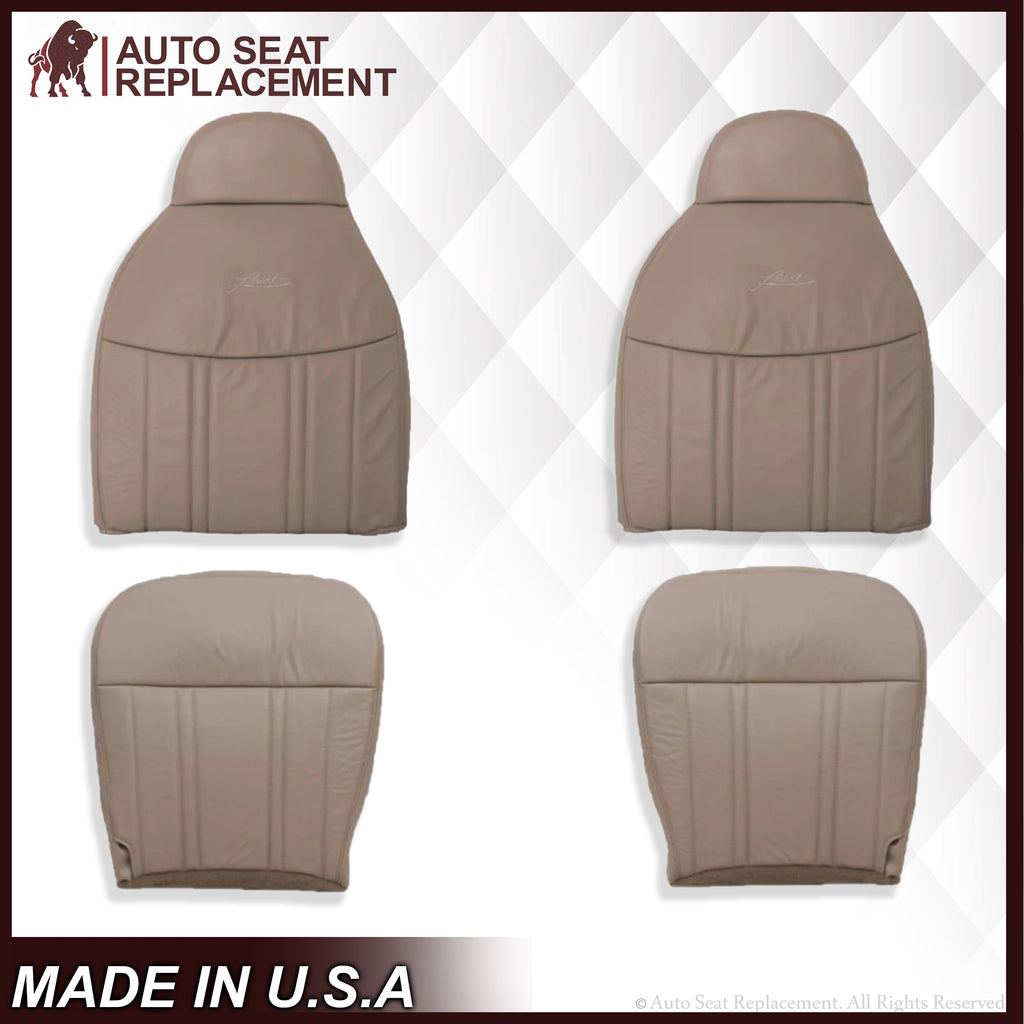 1997-1998 Ford F150 Lariat XLT Seat Cover in Prairie Tan: Choose Leather or Vinyl