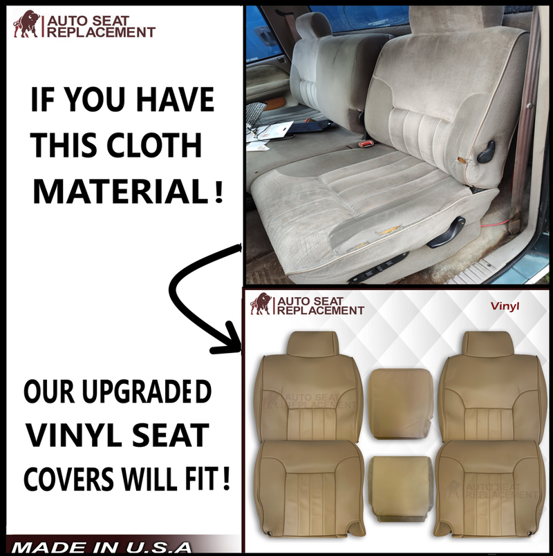 1994 - 1997 Dodge Ram Laramie 1500 SLT Truck Seat Covers in Tan: Choose From Variation - Auto Seat Replacement
