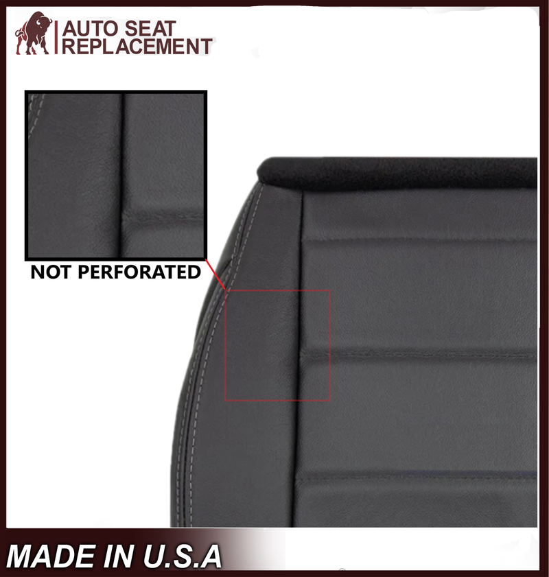 2008 - 2012 Jeep Wrangler Driver and Passenger Side Bottom Replacement Seat Covers - Auto Seat Replacement