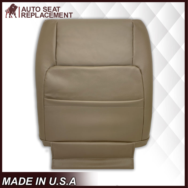 2001 - 2007 Toyota Sequoia Driver OR Passenger Side Top and Bottom Replacement Seat Covers In Tan: Choose your material - Auto Seat Replacement