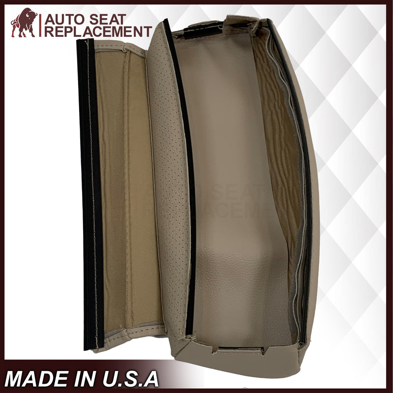 2016 - 2022 Mercedes Benz GLC Class C250, C300,C350 Driver OR Passenger Bottom Synthetic Leather Seat Cover in Light Tan - Auto Seat Replacement