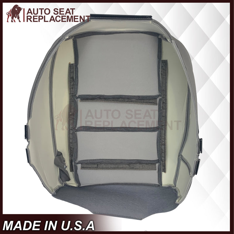 2003-2007 Ford F250 F350 Lariat Seat Cover in Medium Flint Gray Cloth Fabric - Auto Seat Replacement