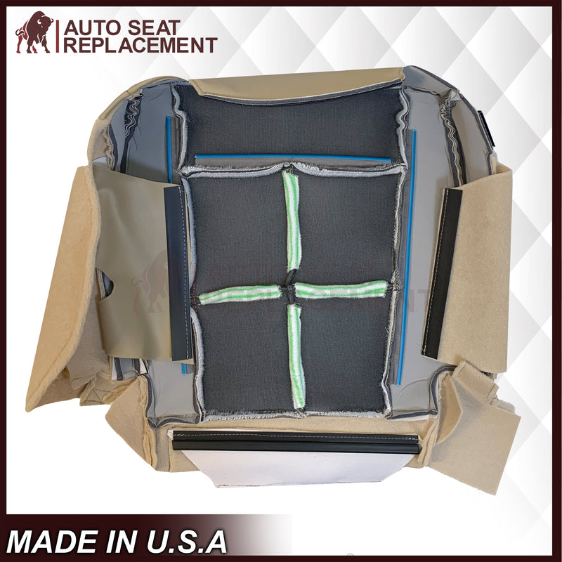 2007 - 2014 Lincoln Navigator Replacement Genuine Leather or Synthetic Leather Seat Cover in Tan & Black - Auto Seat Replacement