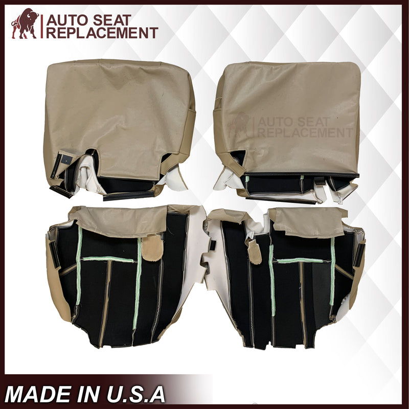 2007-2014 Chevy Silverado Front, Second and Third Row Seat Covers In Tan: Choose From Variation - Auto Seat Replacement