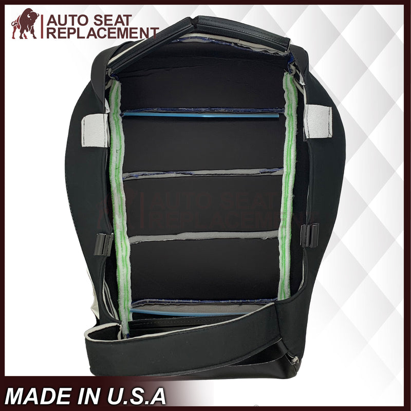 2015-2023 Ford Mustang GT Coupe V6 V8 Cloth (Fabric) Replacement Bottom Seat Covers In Black: Choose Your Side - Auto Seat Replacement