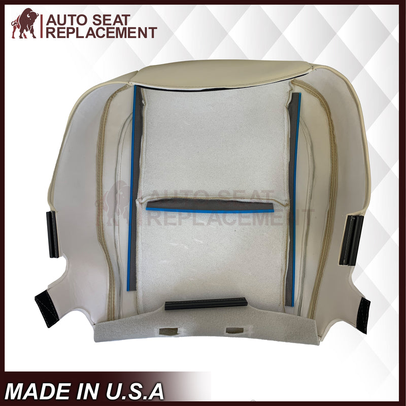 2007-2014 Cadillac Escalade Platinum Edition Driver-Passenger Top or Bottom Seat Covers in Light Tan - Auto Seat Replacement