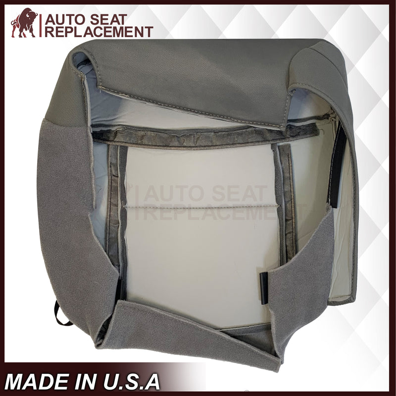 2007 2008 Ford F-150 XLT Replacement Driver OR Passenger Seat Cover in Gray Fabric - Auto Seat Replacement