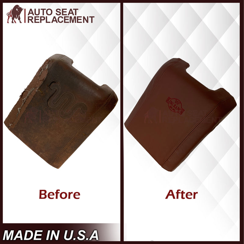 2011-2014 Ford F-250 King Ranch Replacement Leather Center Console Lid, Armrest Cover, King Ranch - Auto Seat Replacement