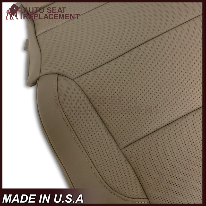 2014 - 2019 Chevy Silverado/GMC Yukon/ Tahoe/ Suburban Perforated Replacement Seat Covers in Tan - Auto Seat Replacement