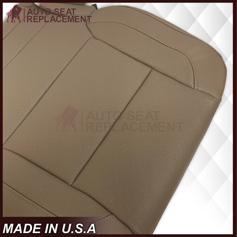 2014 - 2019 Chevy Silverado/GMC Yukon/ Tahoe/ Suburban Perforated Replacement Seat Covers in Tan - Auto Seat Replacement