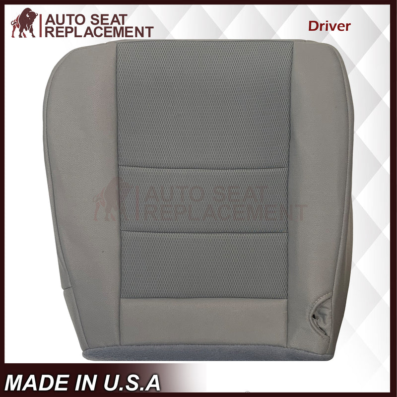 2003-2007 Ford F250 F350 Lariat Seat Cover in Medium Flint Gray Cloth Fabric - Auto Seat Replacement
