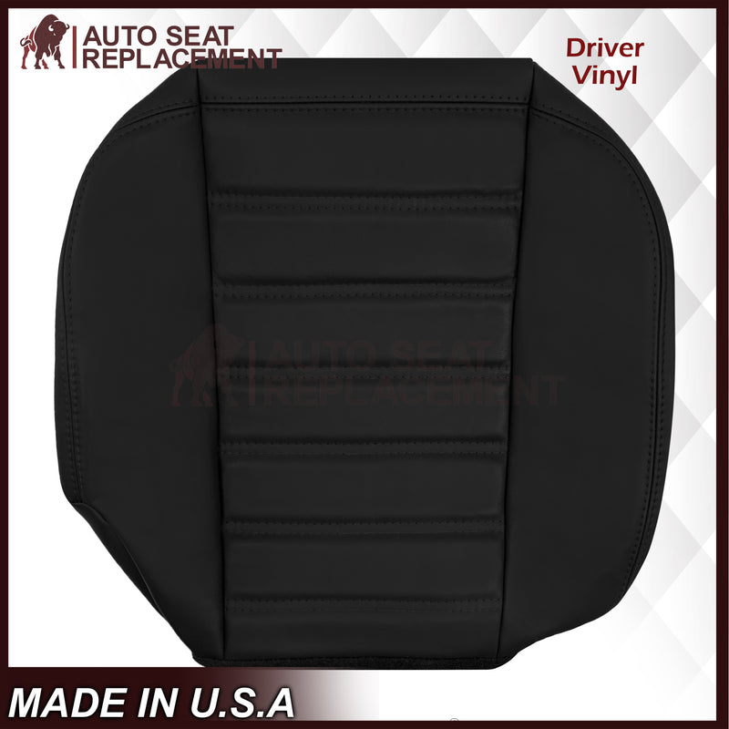 Soillar Microfiber Leather Seat Cover – For 2003-2007 Hummer H2 SUV SUT, Black, Front Driver/Passenger