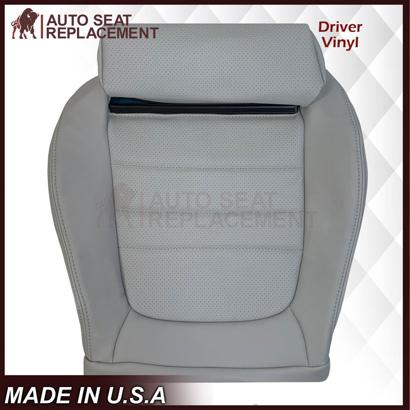 2015 - 2021 Mercedes Benz C250 C300 C350 Coupe Bottom Synthetic Leather Replacement Seat Cover In Gray - Auto Seat Replacement
