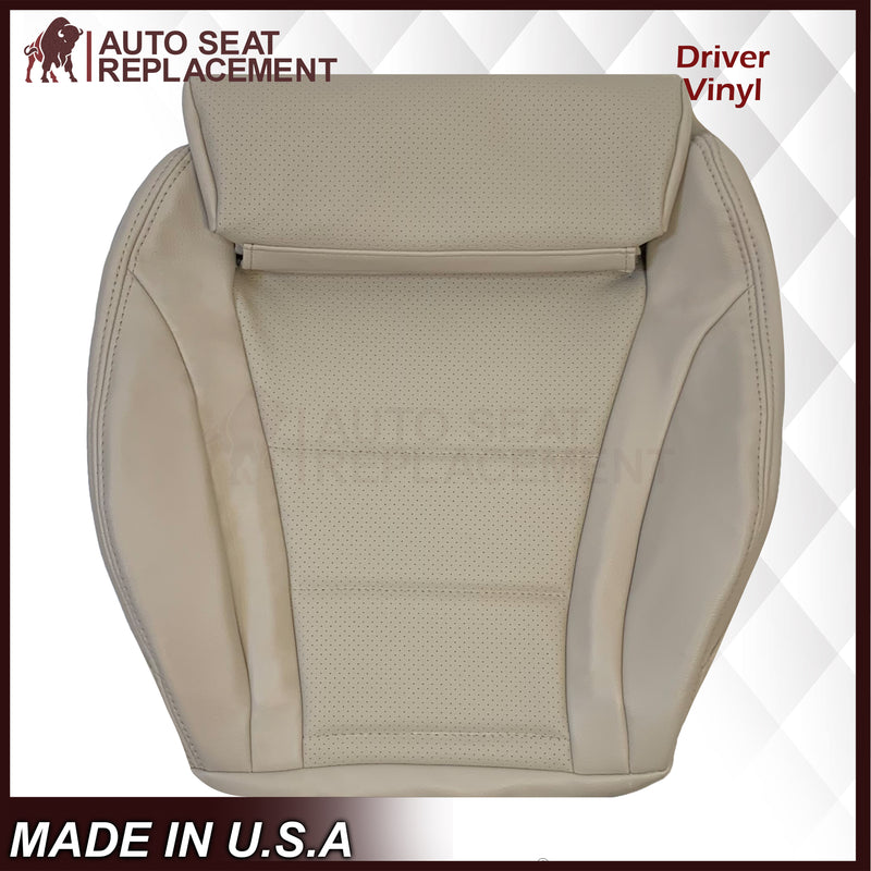 2016 - 2022 Mercedes Benz GLC Class C250, C300,C350 Driver OR Passenger Bottom Synthetic Leather Seat Cover in Light Tan - Auto Seat Replacement