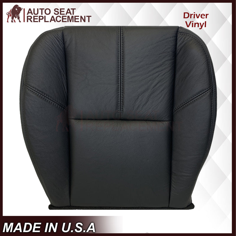 2007-2014 Chevy Tahoe/Suburban/Silverado/Avalanche Seat Cover In Non-Perforated Black - Auto Seat Replacement