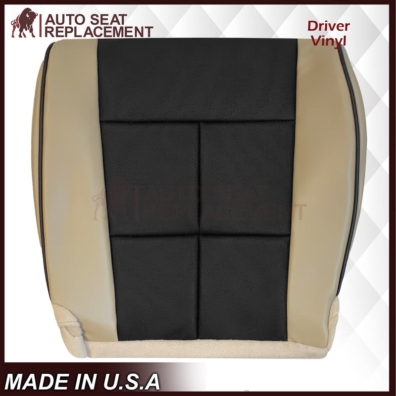 2007 - 2014 Lincoln Navigator Replacement Genuine Leather or Synthetic Leather Seat Cover in Tan & Black - Auto Seat Replacement