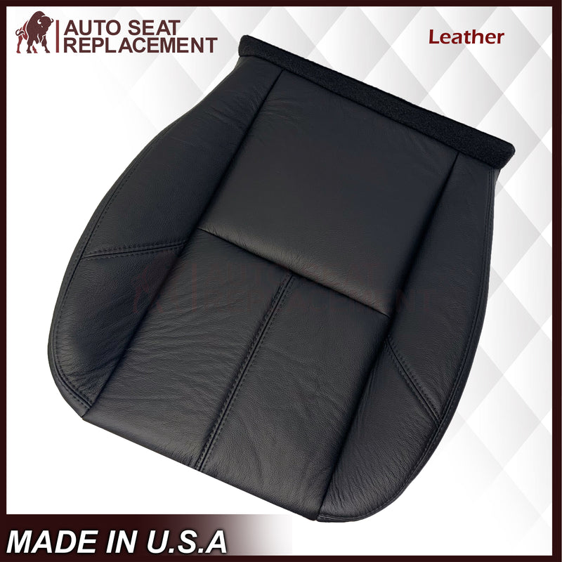 2007-2014 Chevy Tahoe/Suburban/Silverado/Avalanche Seat Cover In Non-Perforated Black - Auto Seat Replacement