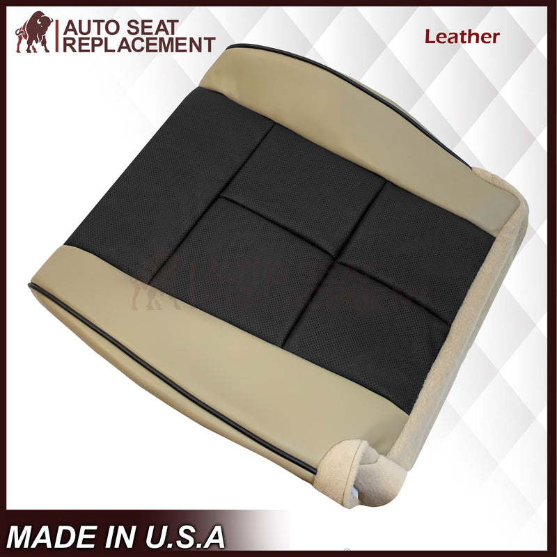 2007 - 2014 Lincoln Navigator Replacement Genuine Leather or Synthetic Leather Seat Cover in Tan & Black - Auto Seat Replacement