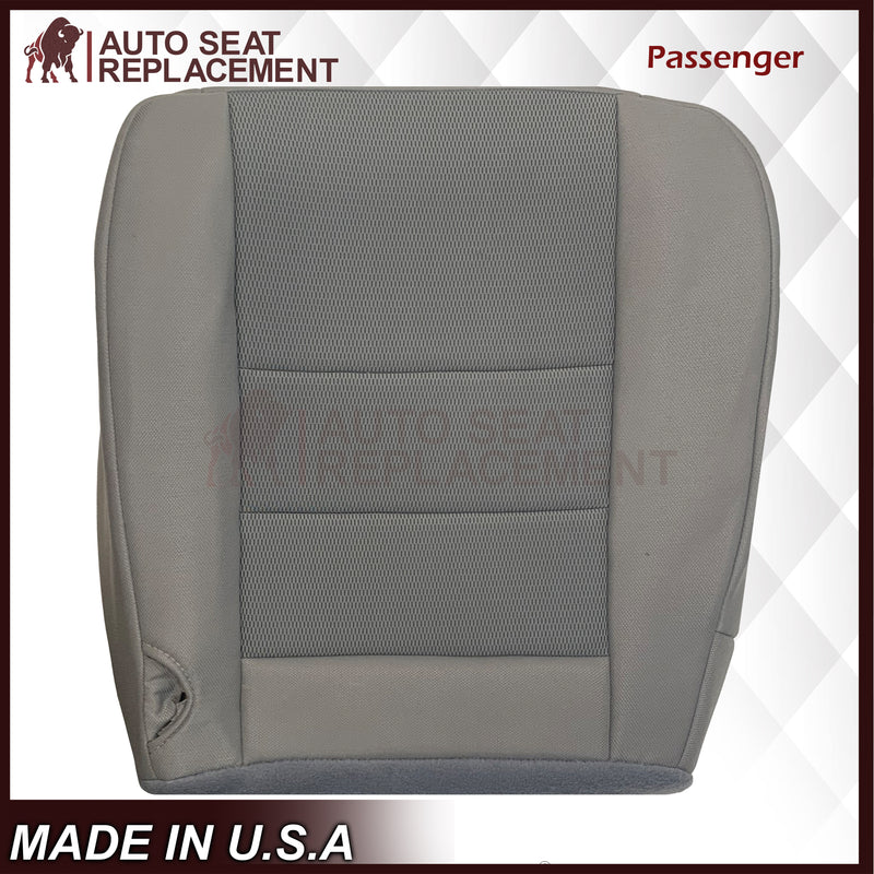 2003-2007 Ford F250 F350 Lariat Seat Cover in Medium Flint Gray Cloth Fabric - Auto Seat Replacement