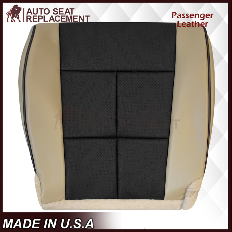 2007 - 2014 Lincoln Navigator Replacement Genuine Leather or Synthetic Leather Seat Cover in Tan & Black - Auto Seat Replacement