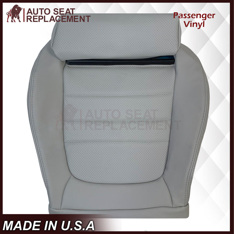 2015 - 2021 Mercedes Benz C250 C300 C350 Coupe Bottom Synthetic Leather Replacement Seat Cover In Gray - Auto Seat Replacement