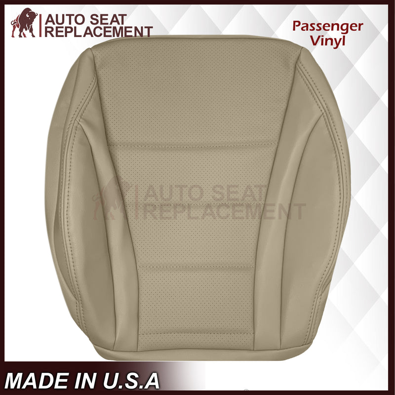 2016 - 2022 Mercedes Benz GLC Class C250, C300,C350 Driver OR Passenger Bottom Synthetic Leather Seat Cover in Light Tan - Auto Seat Replacement