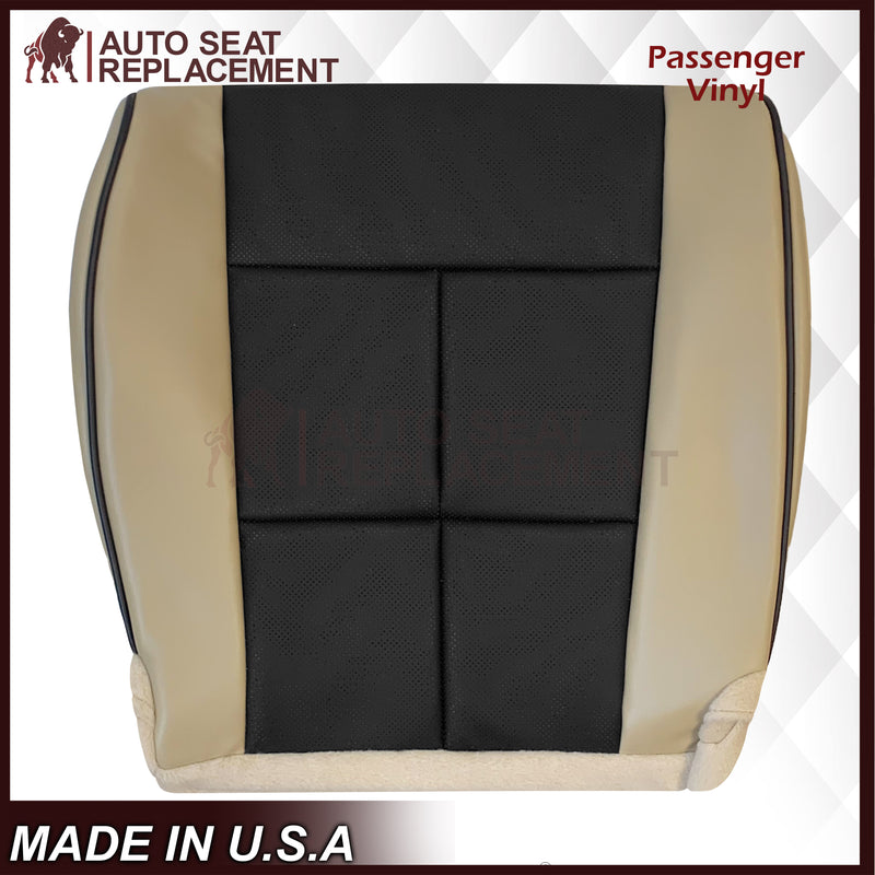 2007 - 2014 Lincoln Navigator Replacement Genuine Leather or Synthetic Leather Seat Cover in Tan & Black - Auto Seat Replacement