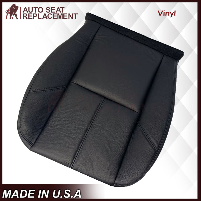 2007-2014 Chevy Tahoe/Suburban/Silverado/Avalanche Seat Cover In Non-Perforated Black - Auto Seat Replacement