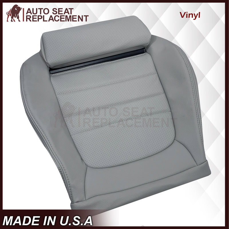 2015 - 2021 Mercedes Benz C250 C300 C350 Coupe Bottom Synthetic Leather Replacement Seat Cover In Gray - Auto Seat Replacement
