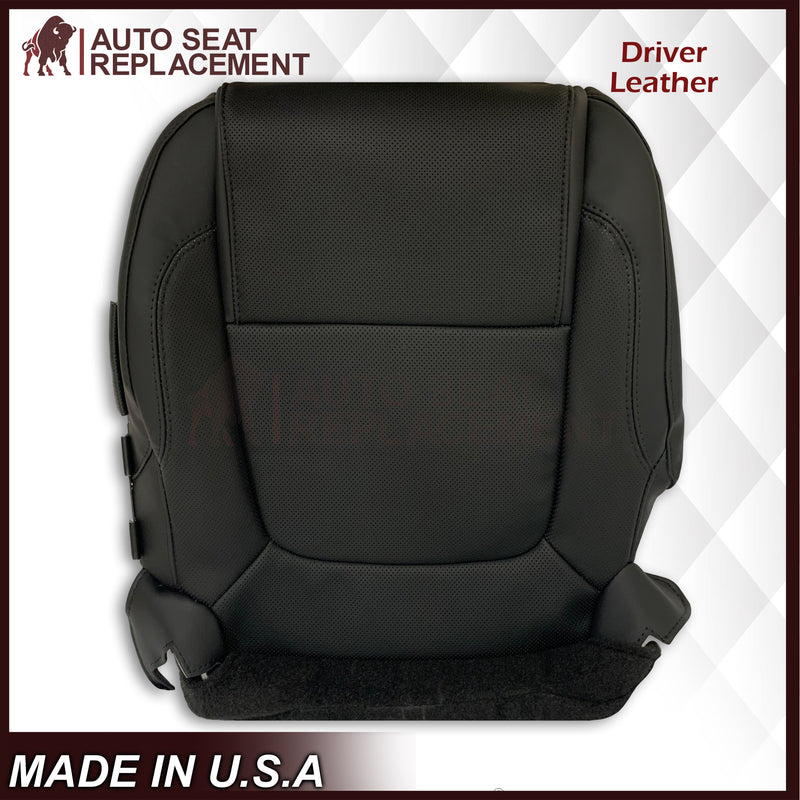 2011 - 2015 Ford Explorer Replacement Perforated Leather/Vinyl Bottom Seat Covers In Black : Choose Leather OR Vinyl - Auto Seat Replacement