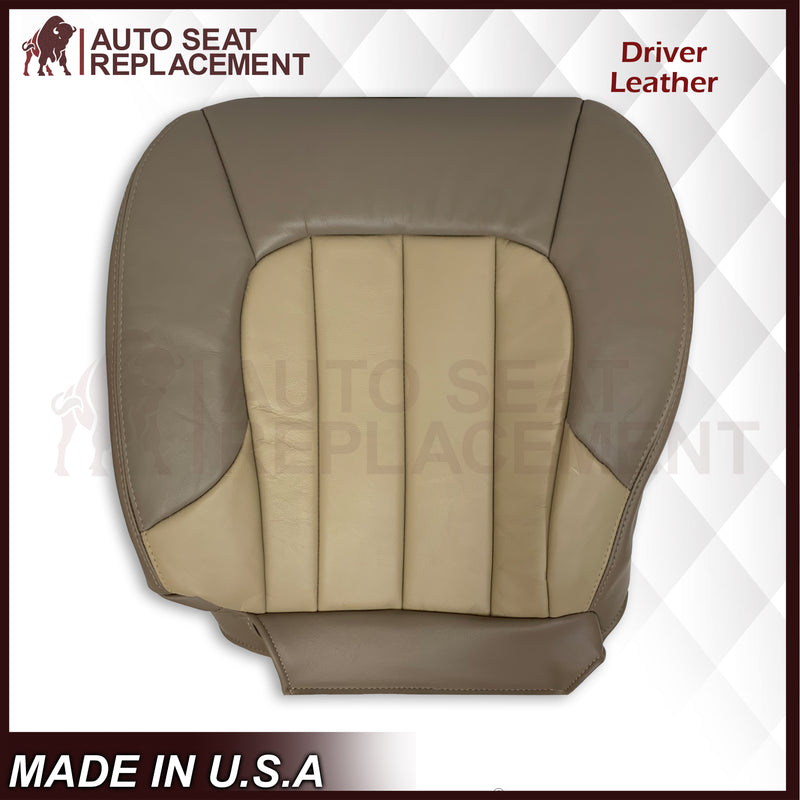 2004 2005 GMC Envoy SLT XL Bottom Replacement Seat Covers 2 Tone Tan: Choose your material - Auto Seat Replacement