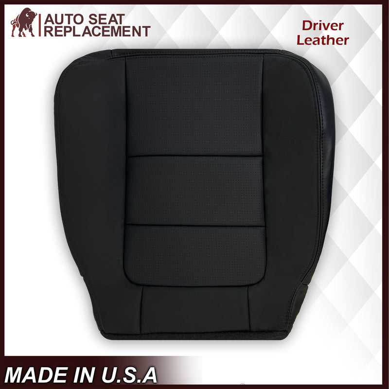 2001 2002 2003 Ford F350/F250 Lariat Extended Cab Perforated Seat Cover in Black: Choose Leather OR Vinyl - Auto Seat Replacement