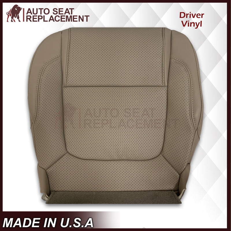 2011 - 2015 Ford Explorer Replacement Perforated Leather Bottom Seat Covers In Gray: Choose Leather OR Vinyl - Auto Seat Replacement