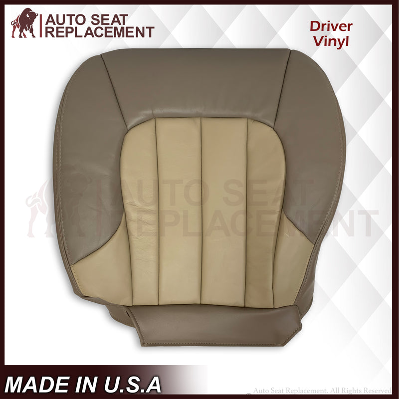 2004 2005 GMC Envoy SLT XL Bottom Replacement Seat Covers 2 Tone Tan: Choose your material - Auto Seat Replacement