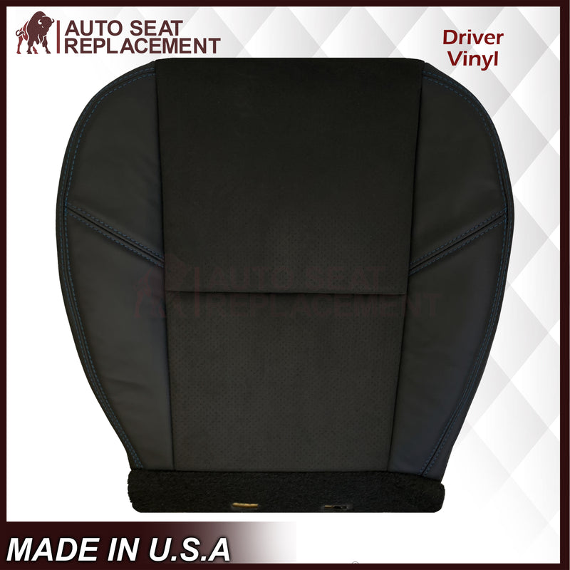 2007-2014 Chevy Tahoe Suburban Silverado CUSTOM Genuine Leather Or Synthetic Leather With Suede Perforated Insert Seat Cover in Black: Choose From Variation - Auto Seat Replacement