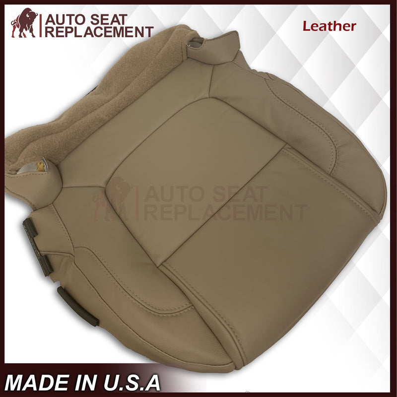 2011 - 2015 Ford Explorer Replacement Leather Bottom Seat Covers In Tan: Choose Leather OR Vinyl - Auto Seat Replacement