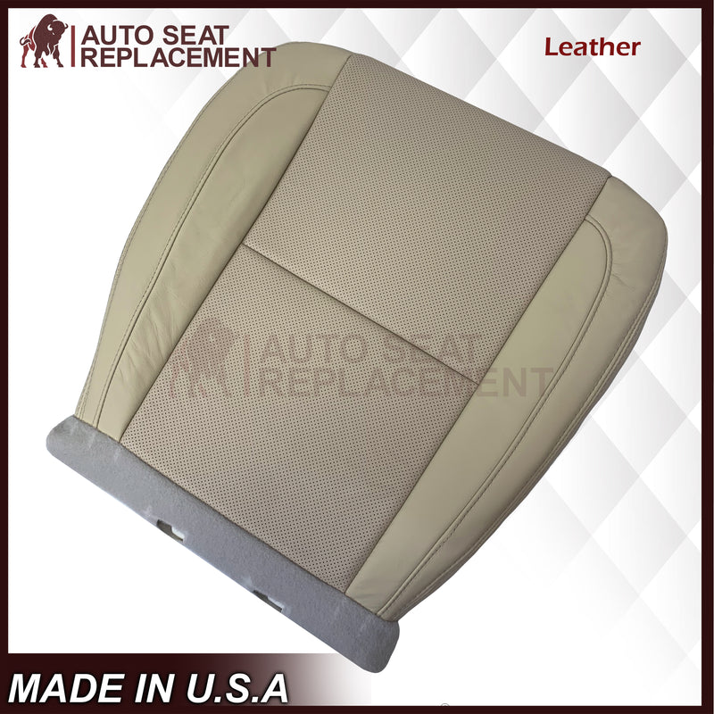 2007-2014 Cadillac Escalade Platinum Edition Driver-Passenger Top or Bottom Seat Covers in Light Tan - Auto Seat Replacement