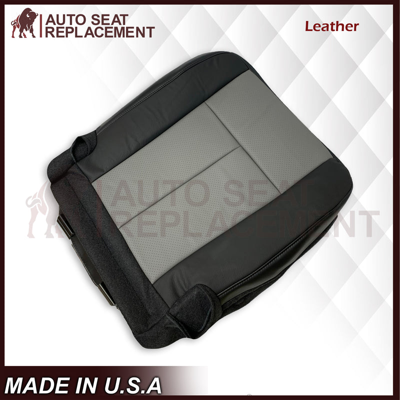 2007 2008 Ford Expedition Eddie Bauer Driver Or Passenger Side Bottom Seat Cover In 2 Tone (Gray - Black) - Auto Seat Replacement