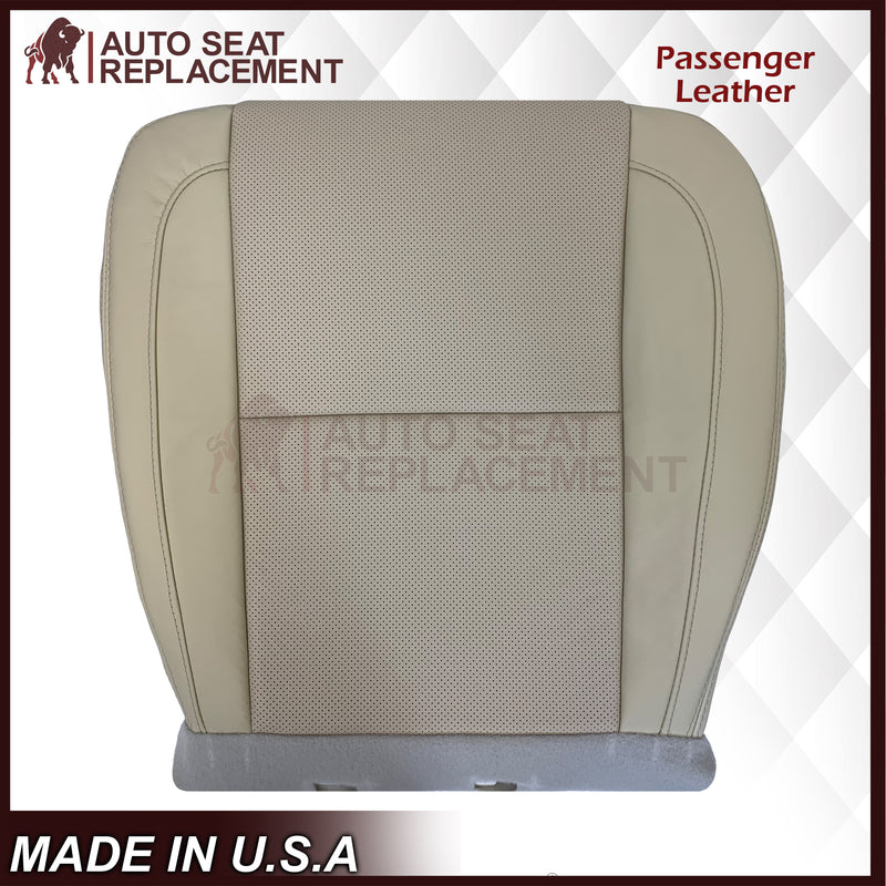 2007-2014 Cadillac Escalade Platinum Edition Driver-Passenger Top or Bottom Seat Covers in Light Tan - Auto Seat Replacement