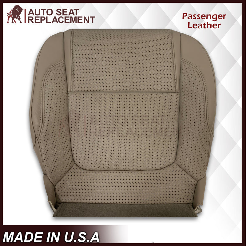 2011 - 2015 Ford Explorer Replacement Perforated Leather Bottom Seat Covers In Gray: Choose Leather OR Vinyl - Auto Seat Replacement