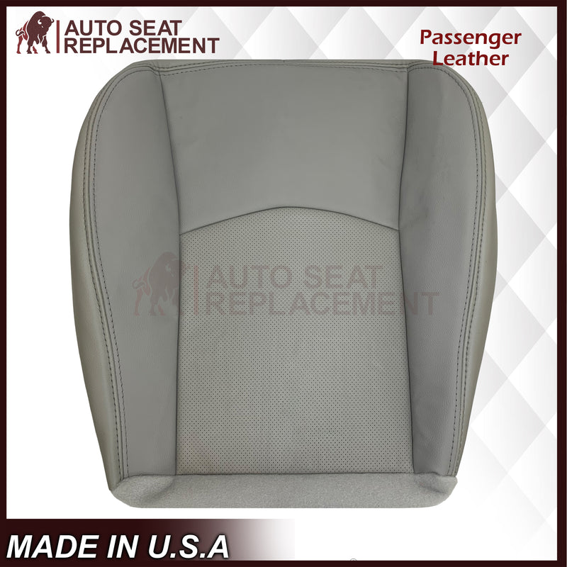 2004-2009 Cadillac SRX Perforated Seat Cover in Genuine Leather Light Gray: Choose From Variation - Auto Seat Replacement
