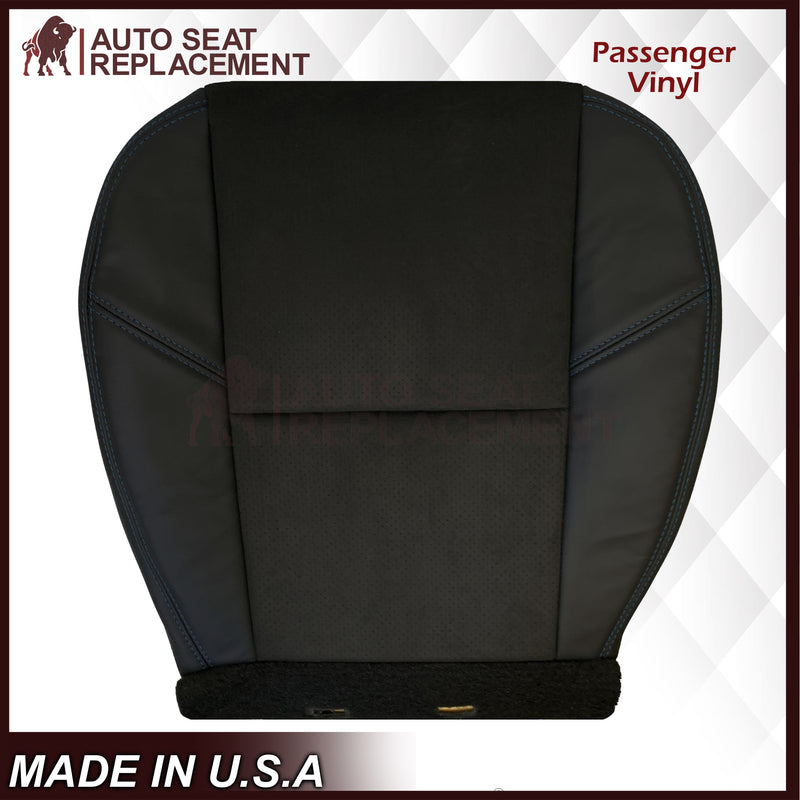 2007-2014 Chevy Tahoe Suburban Silverado CUSTOM Genuine Leather Or Synthetic Leather With Suede Perforated Insert Seat Cover in Black: Choose From Variation - Auto Seat Replacement