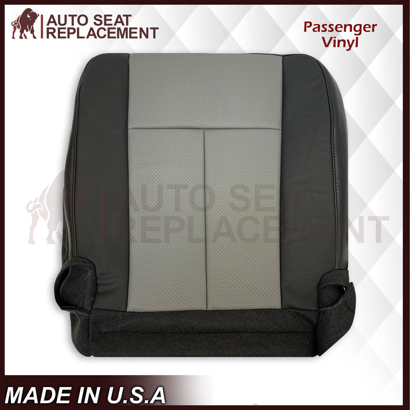2007 2008 Ford Expedition Eddie Bauer Driver Or Passenger Side Bottom Seat Cover In 2 Tone (Gray - Black) - Auto Seat Replacement