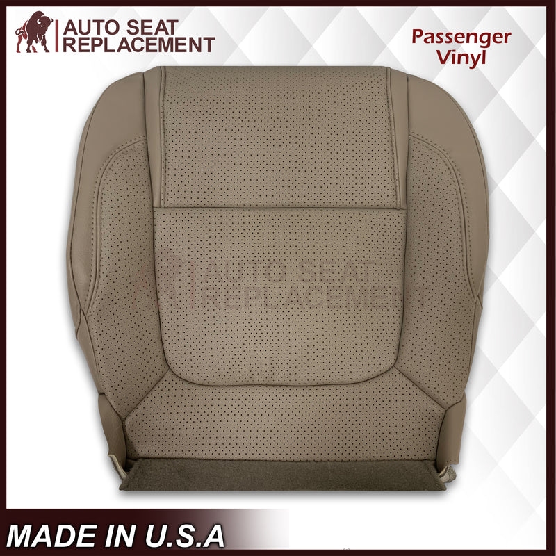 2011 - 2015 Ford Explorer Replacement Perforated Leather Bottom Seat Covers In Gray: Choose Leather OR Vinyl - Auto Seat Replacement