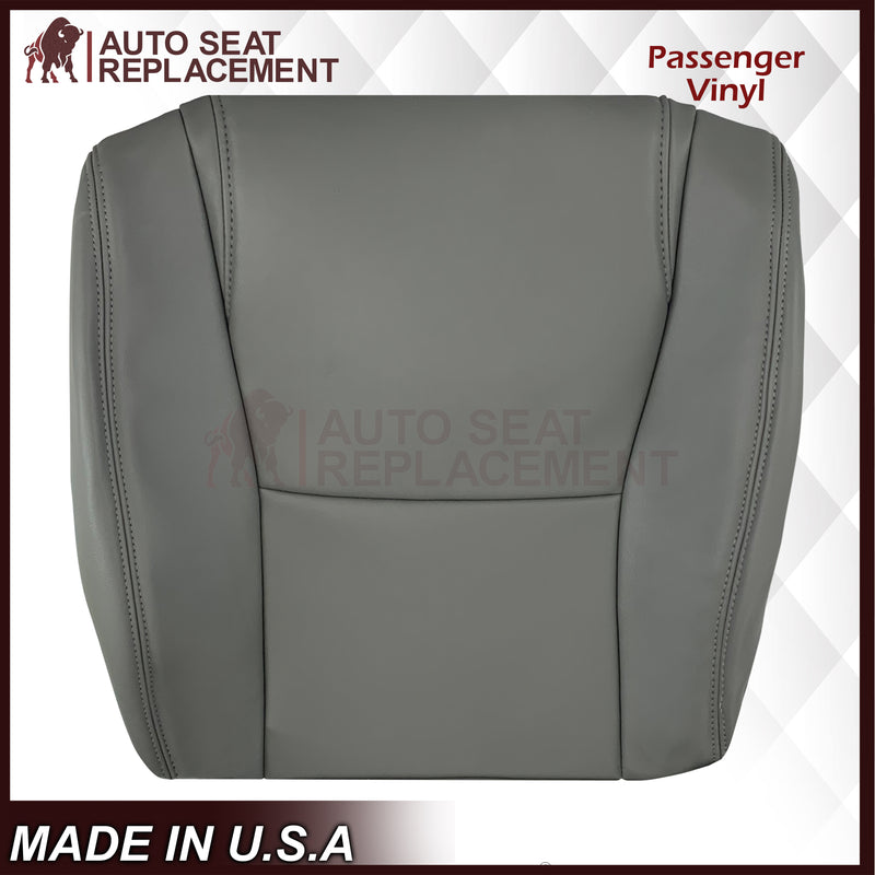 2007 - 2013 Toyota Sequoia SR5 Driver OR Passenger Side Top and Bottom Replacement Seat Covers In Gray: Choose your material - Auto Seat Replacement