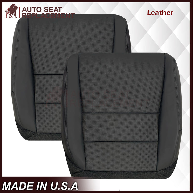 2005 - 2008 Acura TL Driver Or Passenger Seat Covers In Black: Choose Leather OR Synthetic Leather