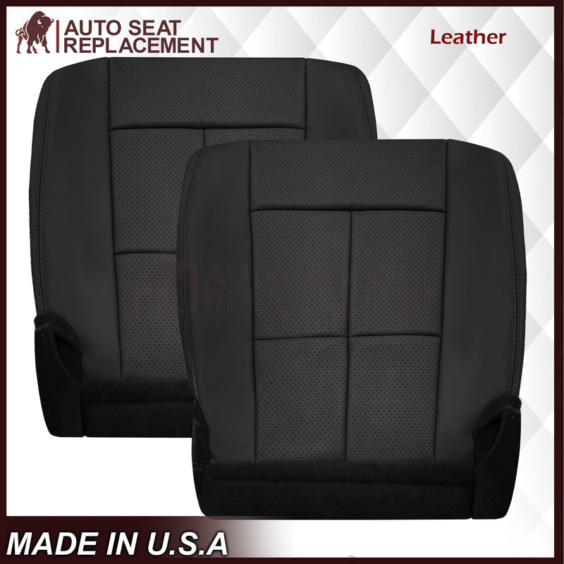 2007 - 2014 Lincoln Navigator Replacement Seat Covers in Black Leather or Synthetic Leather - Auto Seat Replacement